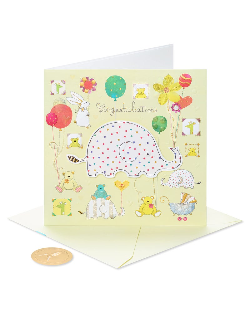 Papyrus New Baby Card - Designed by House of Turnowsky (Warm and Happy Wishes) - Image 4